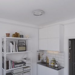 Discount ⌛ Patriot Lighting® Leah Satin Nickel Integrated LED Flush Mount Ceiling Light 😀 -Patriot Lighting Sales 3518792 Alt5