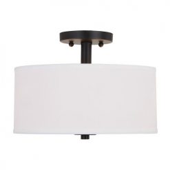 Promo 👍 Patriot Lighting® Fabian Bronze 2-Light Semi-Flush Mount Ceiling Light 🎉 -Patriot Lighting Sales 3518801 Alt2