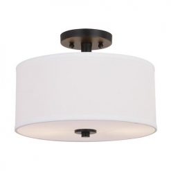 Promo 👍 Patriot Lighting® Fabian Bronze 2-Light Semi-Flush Mount Ceiling Light 🎉 -Patriot Lighting Sales 3518801 Alt3
