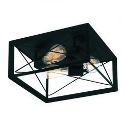 Flash Sale ⌛ Patriot Lighting® Carah Matte Black 3-Light Flush Mount Ceiling Light 🌟 -Patriot Lighting Sales 3518804 Alt2