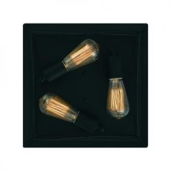 Flash Sale ⌛ Patriot Lighting® Carah Matte Black 3-Light Flush Mount Ceiling Light 🌟 -Patriot Lighting Sales 3518804 Alt4