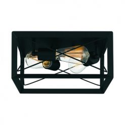 Flash Sale ⌛ Patriot Lighting® Carah Matte Black 3-Light Flush Mount Ceiling Light 🌟 -Patriot Lighting Sales 3518804 Alt5
