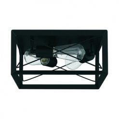 Flash Sale ⌛ Patriot Lighting® Carah Matte Black 3-Light Flush Mount Ceiling Light 🌟 -Patriot Lighting Sales 3518804 Alt8