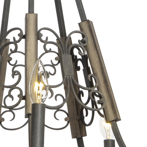 Best Sale 😀 Patriot Lighting® Seraphina Weatherd Zinc 5-Light Chandelier ❤️ 4 Best Sale 😀 Patriot Lighting® Seraphina Weatherd Zinc 5-Light Chandelier ❤️ - Image 2