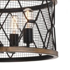 Discount 🔥 Patriot Lighting® Elegant Home Bodhi Black & Replica Wood 5-Light Pendant ⌛ -Patriot Lighting Sales 3519126 Alt2