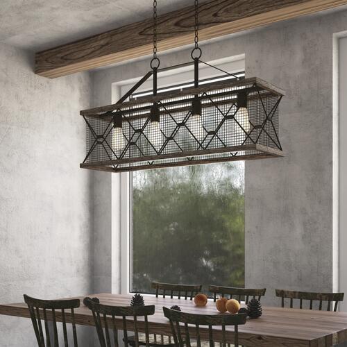 Buy 🔥 Patriot Lighting® Elegant Home Bodhi Black & Replica Wood 4 Light Island Light 🎁 7 Buy 🔥 Patriot Lighting® Elegant Home Bodhi Black & Replica Wood 4 Light Island Light 🎁 - Image 5