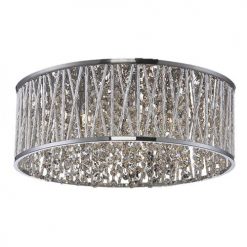 Buy 👍 Patriot Lighting® Elegant Home Carolyn Chrome 6-Light Flush Mount Ceiling Light ⭐