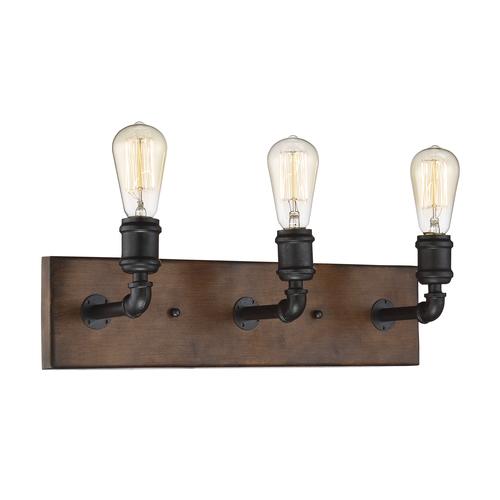 Flash Sale ⭐ Patriot Lighting® Elegant Home Steele Replica Wood With Antique Black 3-Light Vanity Light 👍 2 Flash Sale ⭐ Patriot Lighting® Elegant Home Steele Replica Wood With Antique Black 3-Light Vanity Light 👍