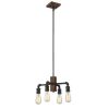 Cheapest ✔️ Patriot Lighting® Elegant Home Steele 4-Light Replica Wood With Antique Black Chandelier 😀 -Patriot Lighting Sales 352 7606 P Alt1