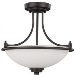 Flash Sale 😉 Patriot Lighting® Camden Oil-Rubbed Bronze 3-Light Semi-Flush Mount Ceiling Light 🎉