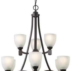 Discount 🥰 Patriot Lighting® Grenadier 9-Light Oil-Rubbed Bronze Chandelier 🎁