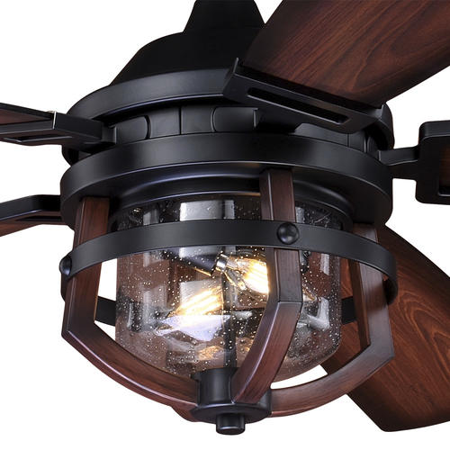 Promo 🥰 Patriot Lighting™ Dalebrooke 54" Black & Replica Wood Indoor/Outdoor LED Ceiling Fan 🧨 4 Promo 🥰 Patriot Lighting™ Dalebrooke 54" Black & Replica Wood Indoor/Outdoor LED Ceiling Fan 🧨 - Image 2