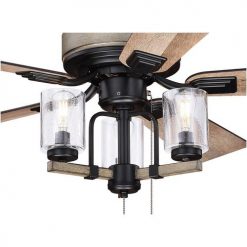 Cheap ✨ Patriot Lighting® Elegant Home Brooklyn 52" Black With Faux Wood Indoor LED Ceiling Fan 🛒 9 Cheap ✨ Patriot Lighting® Elegant Home Brooklyn 52" Black With Faux Wood Indoor LED Ceiling Fan 🛒 -Patriot Lighting Sales 355 0656 FG