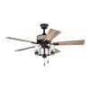 Cheap ✨ Patriot Lighting® Elegant Home Brooklyn 52" Black With Faux Wood Indoor LED Ceiling Fan 🛒 -Patriot Lighting Sales 355 0656 P