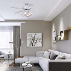 Best Sale 💯 Patriot Lighting™ Minerva II 44" White Indoor LED Ceiling Fan 🥰 -Patriot Lighting Sales 355 0669 IU