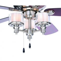 Cheapest 🔔 Patriot Lighting™ Tempo II 52" Satin Nickel Indoor LED Ceiling Fan ❤️ -Patriot Lighting Sales 355 0671 FG