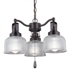 Hot Sale 🛒 Patriot Lighting® Orleans II 3-Light Oil-Rubbed Bronze LED Ceiling Fan Light 😉