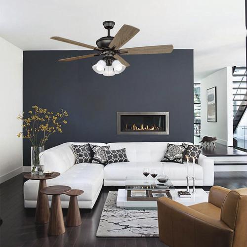 Budget 🔔 Patriot Lighting® Porter II 3-Light Oil-Rubbed Bronze LED Ceiling Fan Light ✔️ 5 Budget 🔔 Patriot Lighting® Porter II 3-Light Oil-Rubbed Bronze LED Ceiling Fan Light ✔️ - Image 3