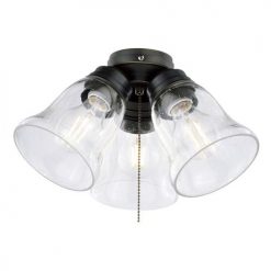 Best Sale 😉 Patriot Lighting® Peterson 3-Light Oil-Rubbed Bronze LED Ceiling Fan Light 😉