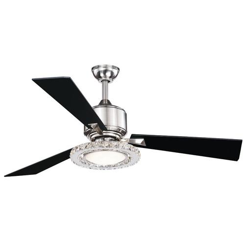 Coupon 🛒 Patriot Lighting® Elegant Home Crescent 52" Brushed Nickel Indoor LED Ceiling Fan 😀 3 Coupon 🛒 Patriot Lighting® Elegant Home Crescent 52" Brushed Nickel Indoor LED Ceiling Fan 😀