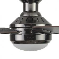 Best Sale 💯 Patriot Lighting™ Ogun 52" Gunmetal Indoor LED Ceiling Fan 🌟 -Patriot Lighting Sales 3550022 20747 Sideview Closeup
