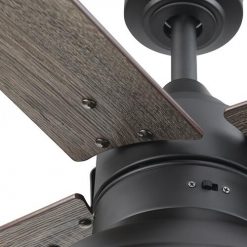 Discount 😉 Patriot Lighting® Amanda 48" Matte Black Indoor LED Ceiling Fan 🔥 -Patriot Lighting Sales 3550090 20762 Bladeiron Closeup