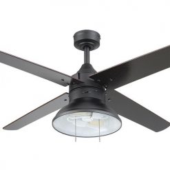 Discount 😉 Patriot Lighting® Amanda 48" Matte Black Indoor LED Ceiling Fan 🔥 -Patriot Lighting Sales 3550090 20762 Closeup SideB