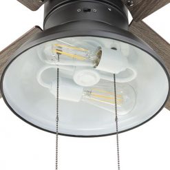 Discount 😉 Patriot Lighting® Amanda 48" Matte Black Indoor LED Ceiling Fan 🔥 -Patriot Lighting Sales 3550090 20762 LightKit Closeup