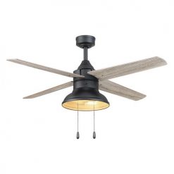 Discount 😉 Patriot Lighting® Amanda 48" Matte Black Indoor LED Ceiling Fan 🔥 -Patriot Lighting Sales 3550090 20762 Persp2 LightOn A