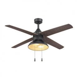 Discount 😉 Patriot Lighting® Amanda 48" Matte Black Indoor LED Ceiling Fan 🔥 -Patriot Lighting Sales 3550090 20762 Persp3 LightOn B