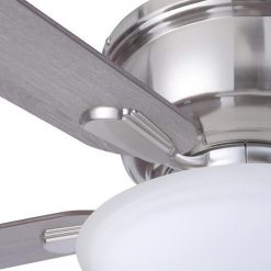 Promo ⌛ Patriot Lighting™ Austin 42" Brushed Nickel Indoor LED Ceiling Fan ✨ -Patriot Lighting Sales 3550108 20765 Bladeiron Closeup