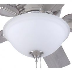 Promo ⌛ Patriot Lighting™ Austin 42" Brushed Nickel Indoor LED Ceiling Fan ✨ -Patriot Lighting Sales 3550108 20765 Downlight Closeup
