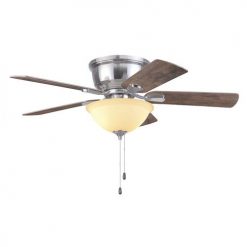 Promo ⌛ Patriot Lighting™ Austin 42" Brushed Nickel Indoor LED Ceiling Fan ✨ -Patriot Lighting Sales 3550108 20765 Persp2 LightOn B