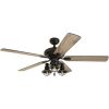 Flash Sale 🔥 Patriot Lighting™ Crown Point 52" Matte Black Industrial Indoor LED Ceiling Fan 😀 -Patriot Lighting Sales 3550641 20675 Main