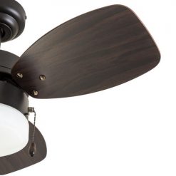Promo 🌟 Patriot Lighting™ Gibson Street 30" Bronze Indoor LED Ceiling Fan 🧨 -Patriot Lighting Sales 3550643 20677 BladeDetail