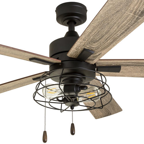 Hot Sale ✨ Patriot Lighting™ Miller Station 52" Matte Black Industrial Indoor LED Ceiling Fan 🥰 6 Hot Sale ✨ Patriot Lighting™ Miller Station 52" Matte Black Industrial Indoor LED Ceiling Fan 🥰 - Image 4