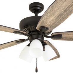 Hot Sale ⭐ Patriot Lighting™ Tisbury II 52" Bronze Indoor LED Ceiling Fan ⭐ -Patriot Lighting Sales 3550678 20687 MainZoomed