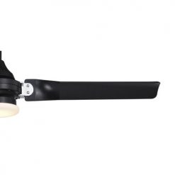 Best Sale 🎉 Patriot Lighting™ Istanbul 52" Black With Chrome Accent Indoor/Outdoor LED Ceiling Fan 🧨 -Patriot Lighting Sales 3550703 Alt4