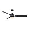 Best Sale 🎉 Patriot Lighting™ Istanbul 52" Black With Chrome Accent Indoor/Outdoor LED Ceiling Fan 🧨 -Patriot Lighting Sales 3550703 Master