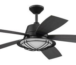 Promo 🤩 Patriot Lighting™ 54" Tess Matte Black Indoor/Outdoor Integrated LED Ceiling Fan 🤩