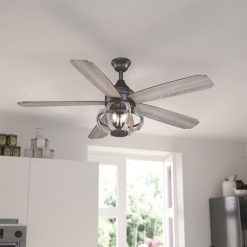 Best deal 🥰 Patriot Lighting® Elegant Home Nixie 52" New Bronze & Distressed Wood Indoor Ceiling Fan 🔥 -Patriot Lighting Sales 3550707 Alt6