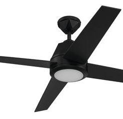 Outlet ✔️ Patriot Lighting™ Geo 52" Matte Black Indoor Integrated LED Ceiling Fan 👏 -Patriot Lighting Sales 3550720 Main 1