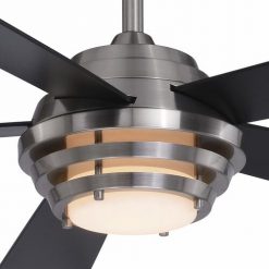 Brand new 😉 Patriot Lighting™ Kyoto 52" Brushed Nickel Indoor Integrated LED Ceiling Fan 🔔 -Patriot Lighting Sales 3550733 Alt1