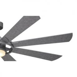 Best Sale 🔔 Patriot Lighting™ Holland 68" Painted Galvanized Indoor/Outdoor Integrated LED Ceiling Fan 🥰 -Patriot Lighting Sales 3550735 Alt2