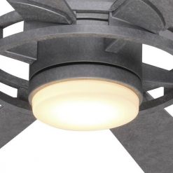 Best Sale 🔔 Patriot Lighting™ Holland 68" Painted Galvanized Indoor/Outdoor Integrated LED Ceiling Fan 🥰 -Patriot Lighting Sales 3550735 Alt4