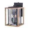 Best reviews of 👍 Patriot Lighting® Rumi Textured Dark Bronze With Distressed Oak Outdoor Wall Light ⌛ -Patriot Lighting Sales 356 2236 P