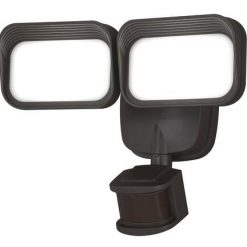 Coupon 🌟 Patriot Lighting® Dualux Bronze LED Dual Head Motion Sensor Outdoor Security Flood Light 🛒 -Patriot Lighting Sales 356 9428