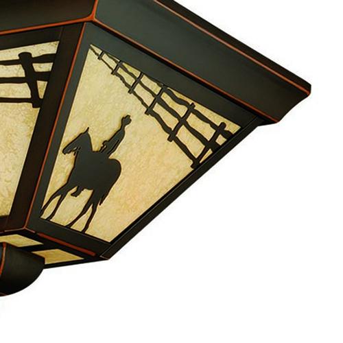 Best Pirce ⭐ Patriot Lighting® Cowboy Burnished Bronze 3-Light Flush Mount Ceiling Light 😍 4 Best Pirce ⭐ Patriot Lighting® Cowboy Burnished Bronze 3-Light Flush Mount Ceiling Light 😍 - Image 2
