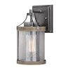 Cheap 💯 Patriot Lighting® Elegant Home Brooklyn Natural Iron & Distressed Faux Wood Outdoor Wall Light 🎁 -Patriot Lighting Sales 3561115 Master