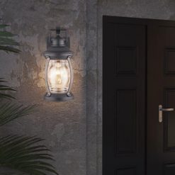 Coupon 🎉 Patriot Lighting® Zion Textured Black And Replica Wood Outdoor Wall Light 🌟 -Patriot Lighting Sales 3561123 Alt3